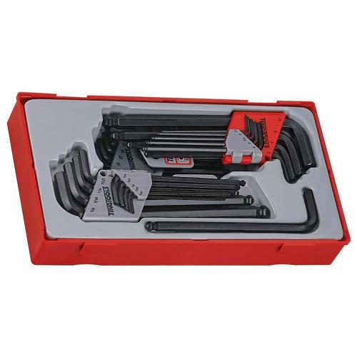 Teng TTHT28 28pc MM/AF Hex & TX Ball-End Key Set - TC-Tray