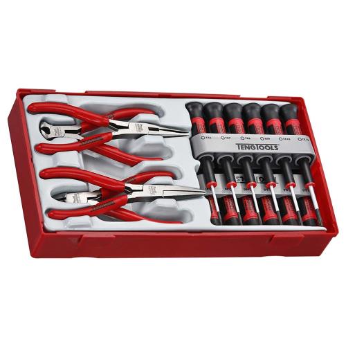 Teng TTMI16 16pc Mini Plier & Screwdriver Set - TC-Tray