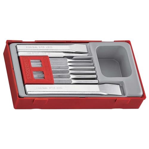 Teng TTPC09 9pc Pin Punch & Chisel Set - TC-Tray