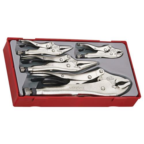 Teng TTVG05 5pc Power Grip Plier Set - TC-Tray