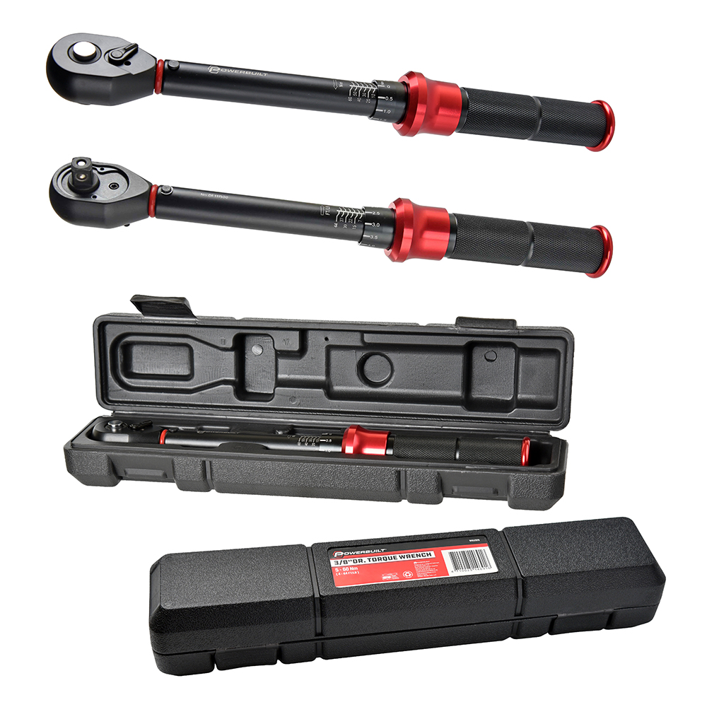 POWERBUILT Torque Wrench 3/8Dr 5-60Nm