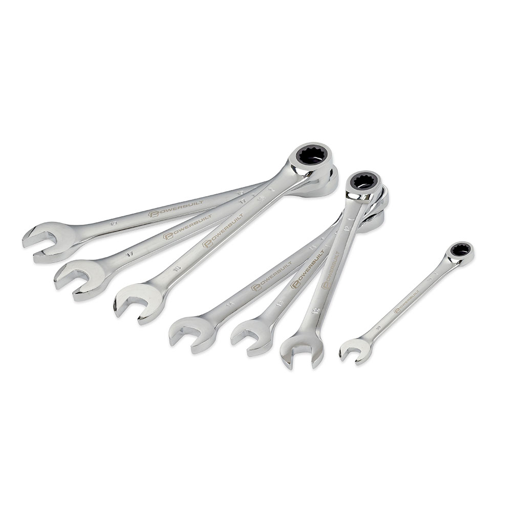 POWERBUILT 7pc Metric Reversible Gear Spanner Set thumbnail 2