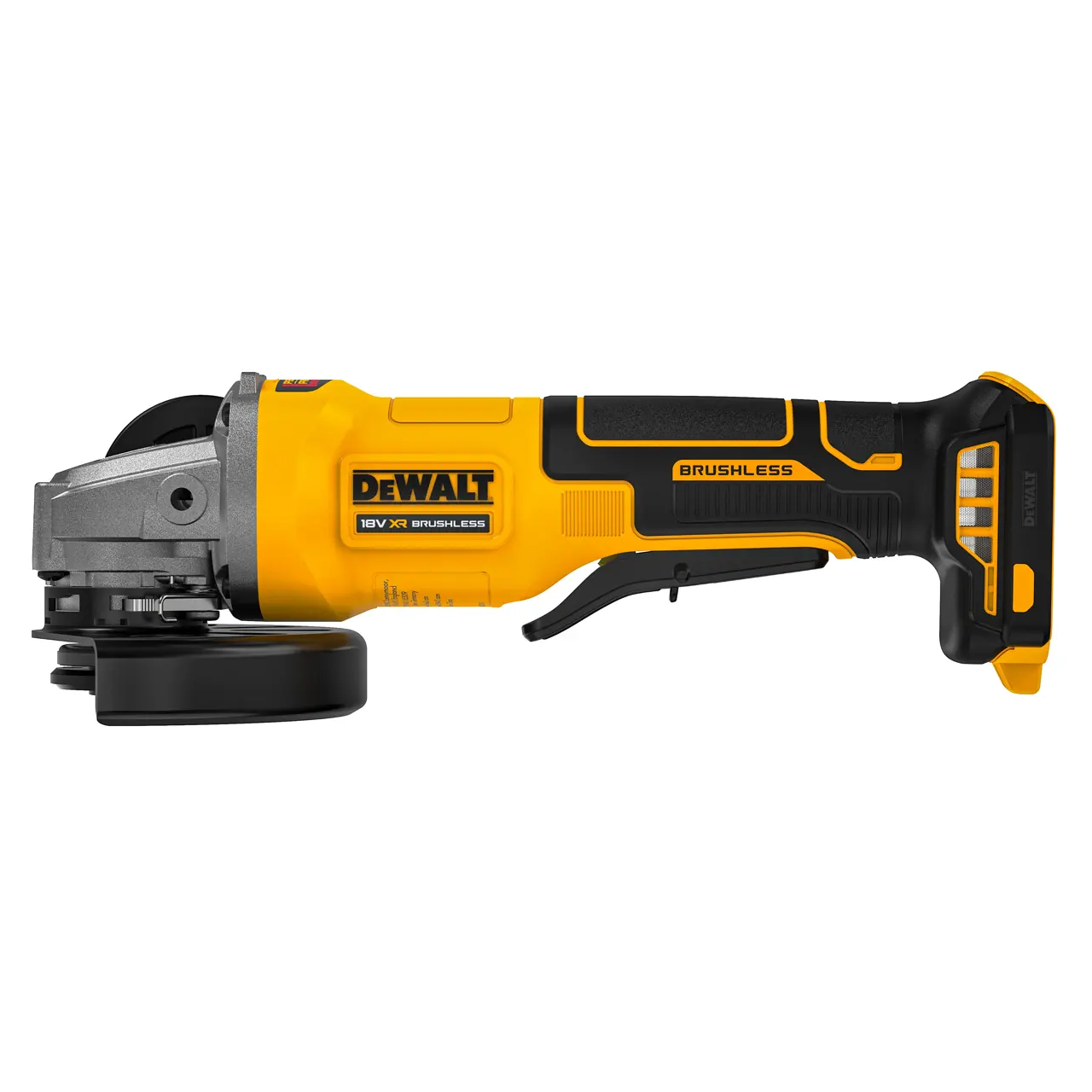 DEWALT DCG408N-XJ 18v XR® Brushless 125mm Paddle Switch Angle Grinder (Tool Only)