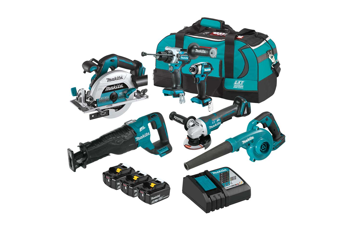 MAKITA DLX6133TX1 18V LXT Cordless 6-Pc.Combo Kit thumbnail 2