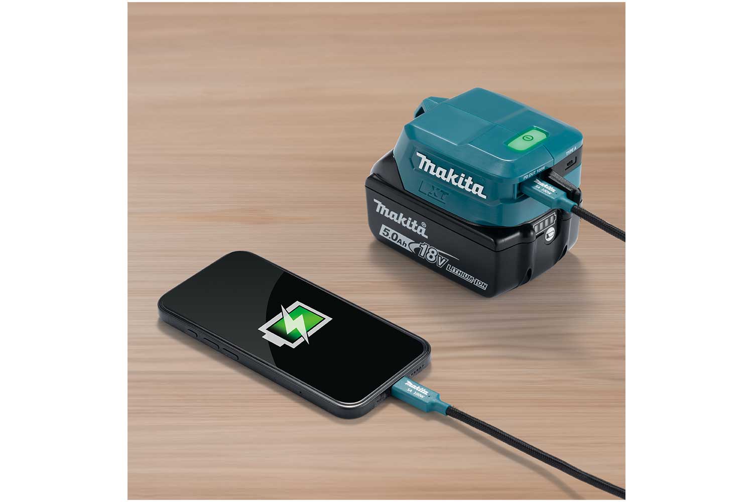 MAKITA ADP15 18V USB TYPE-C ADAPTOR thumbnail 2