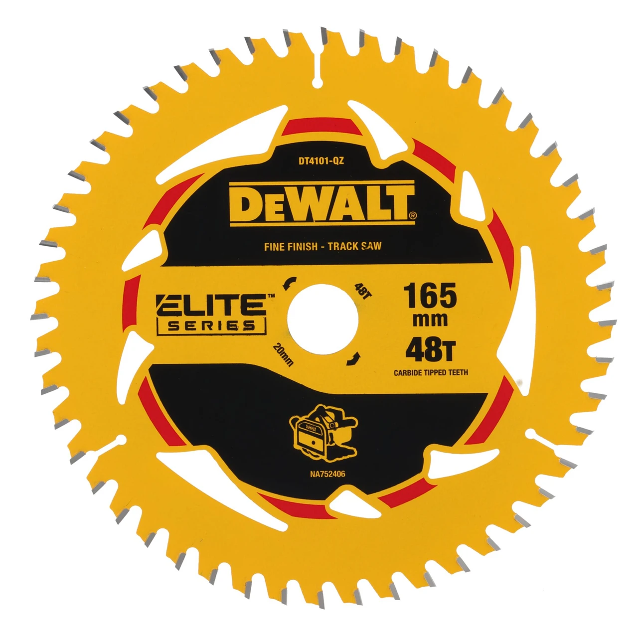DeWalt ELITE Fine Finish Plunge Saw Blade 48T 165 MM - DT4101-QZ