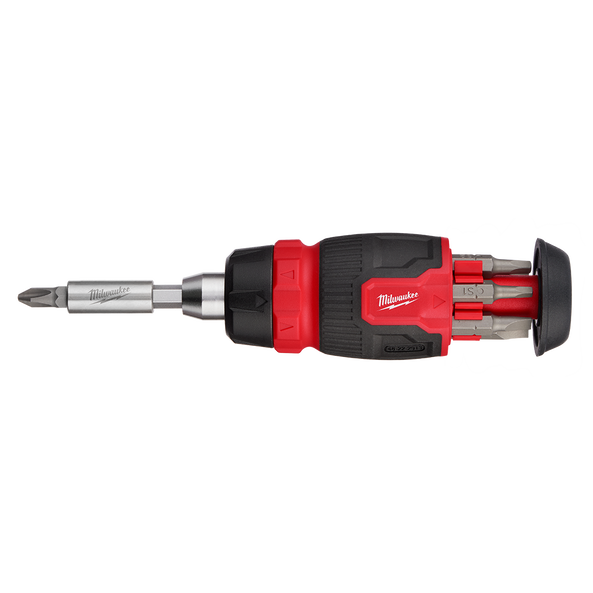 MILWAUKEE 8-IN-1 RATCHETING COMPACT MULTI-BIT SCREWDRIVER thumbnail 2