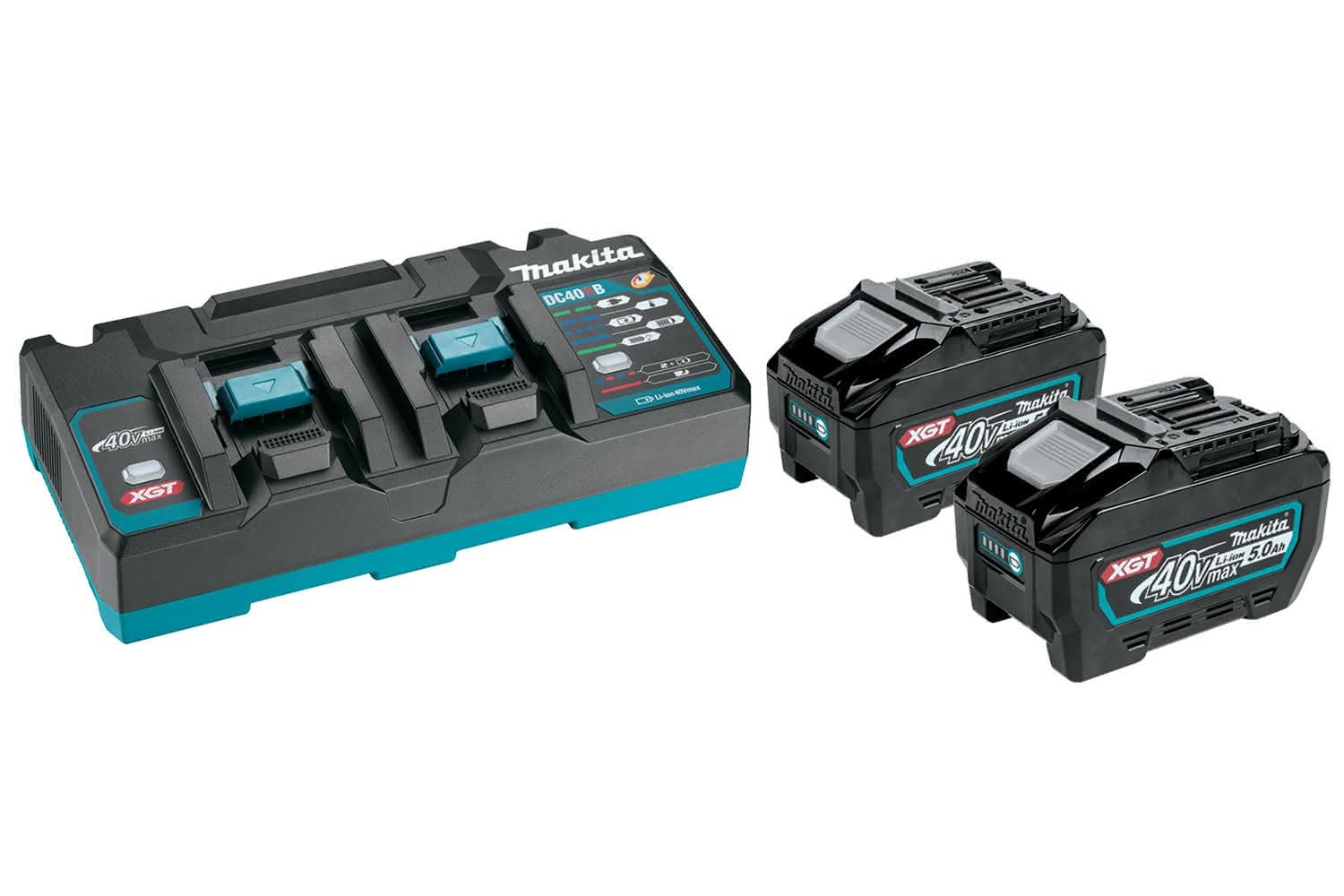 MAKITA 1913Y7-1 40Vmax XGT Battery and Charger Starter Pack (5.0Ah) thumbnail 2