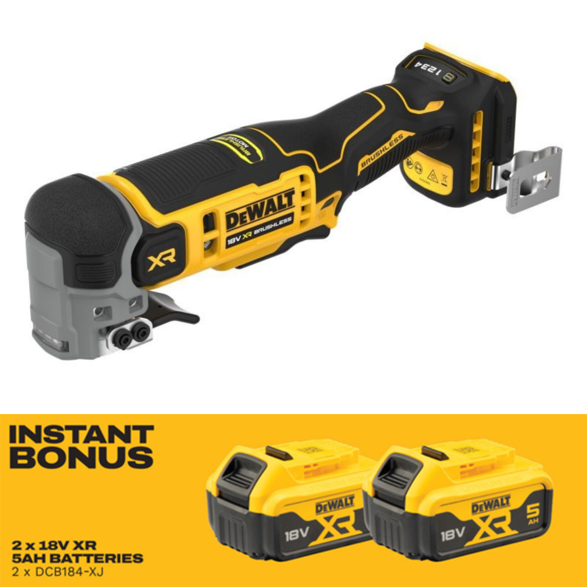 DEWALT DCS359N-XJ 18V XR LOW-VIBRATION OSCILLATING MULTI-TOOL SKIN