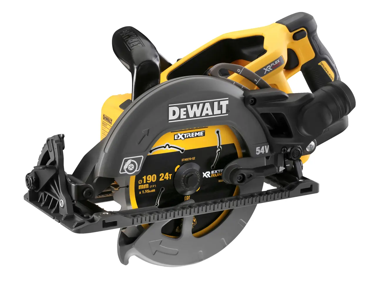 DEWALT XR DCS577N-XJ 54V FLEXVOLT® 190 mm High Torque Circular Saw - Tool Only thumbnail 2