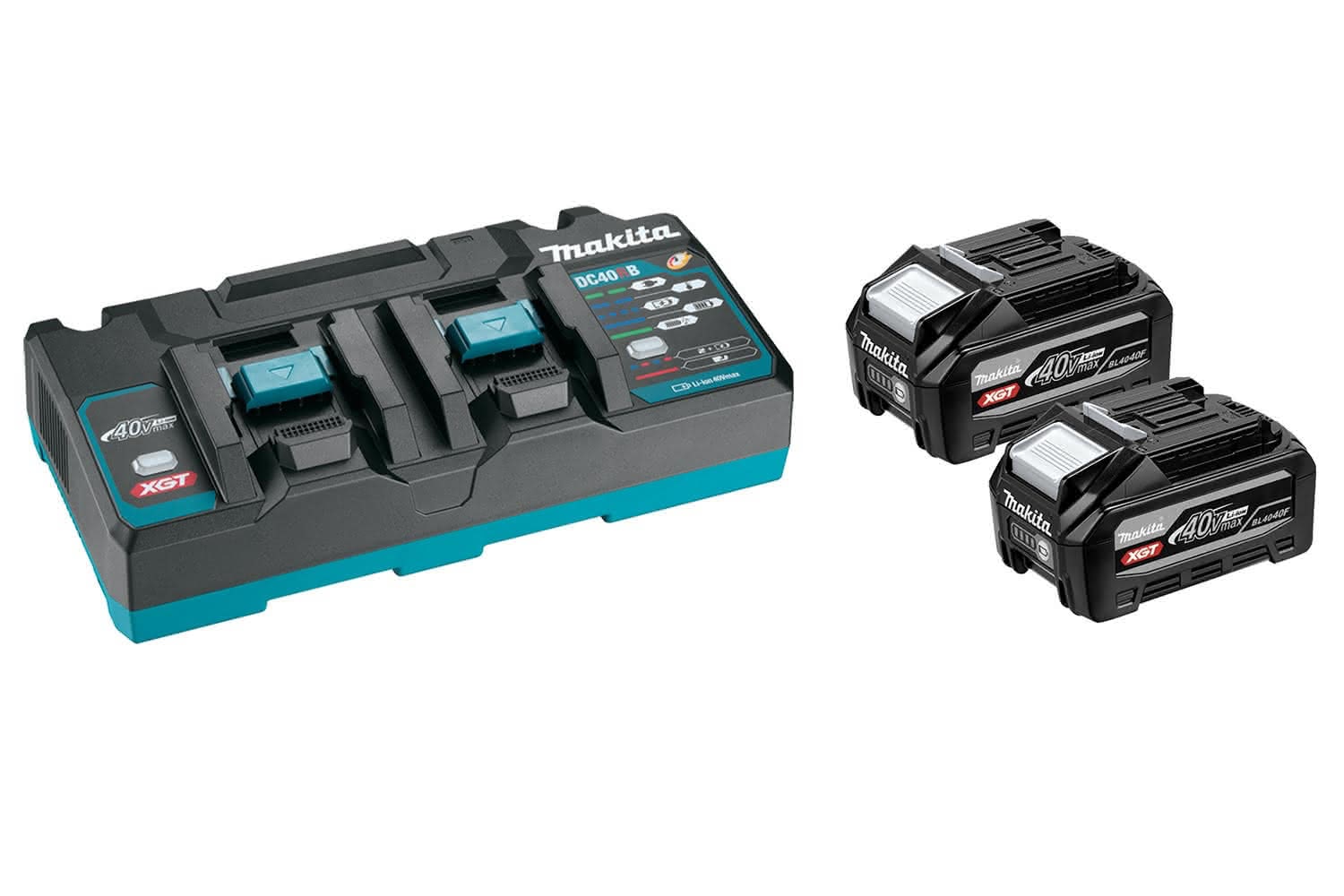 MAKITA 40Vmax (4.0Ah) XGT High Output Tabless Battery and Charger Pack PSKGPU2 thumbnail 2