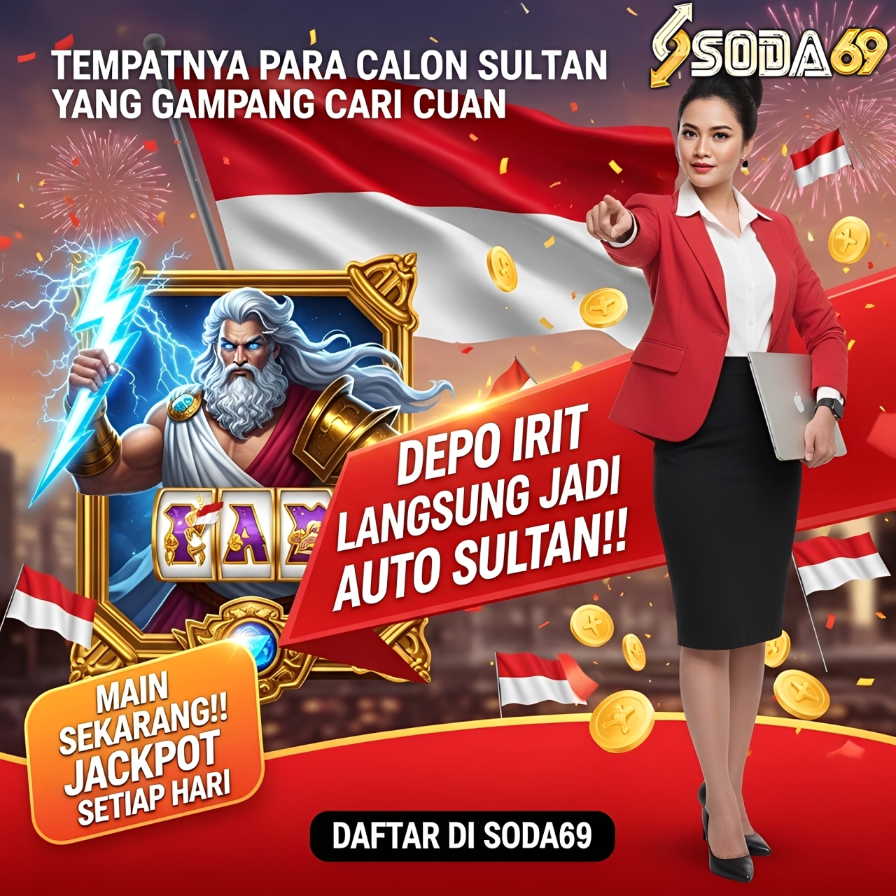 SODA69 ᨖ Bokek AGB Main Di Hotel | Balikpapan!