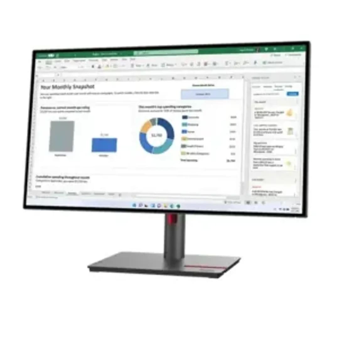 Lenovo ThinkVision P27h-30 27" QHD IPS USB-C Docking Monitor (63A1GAT1UK) | MONITER - Server Zone | Official UAE Supplier | View 1