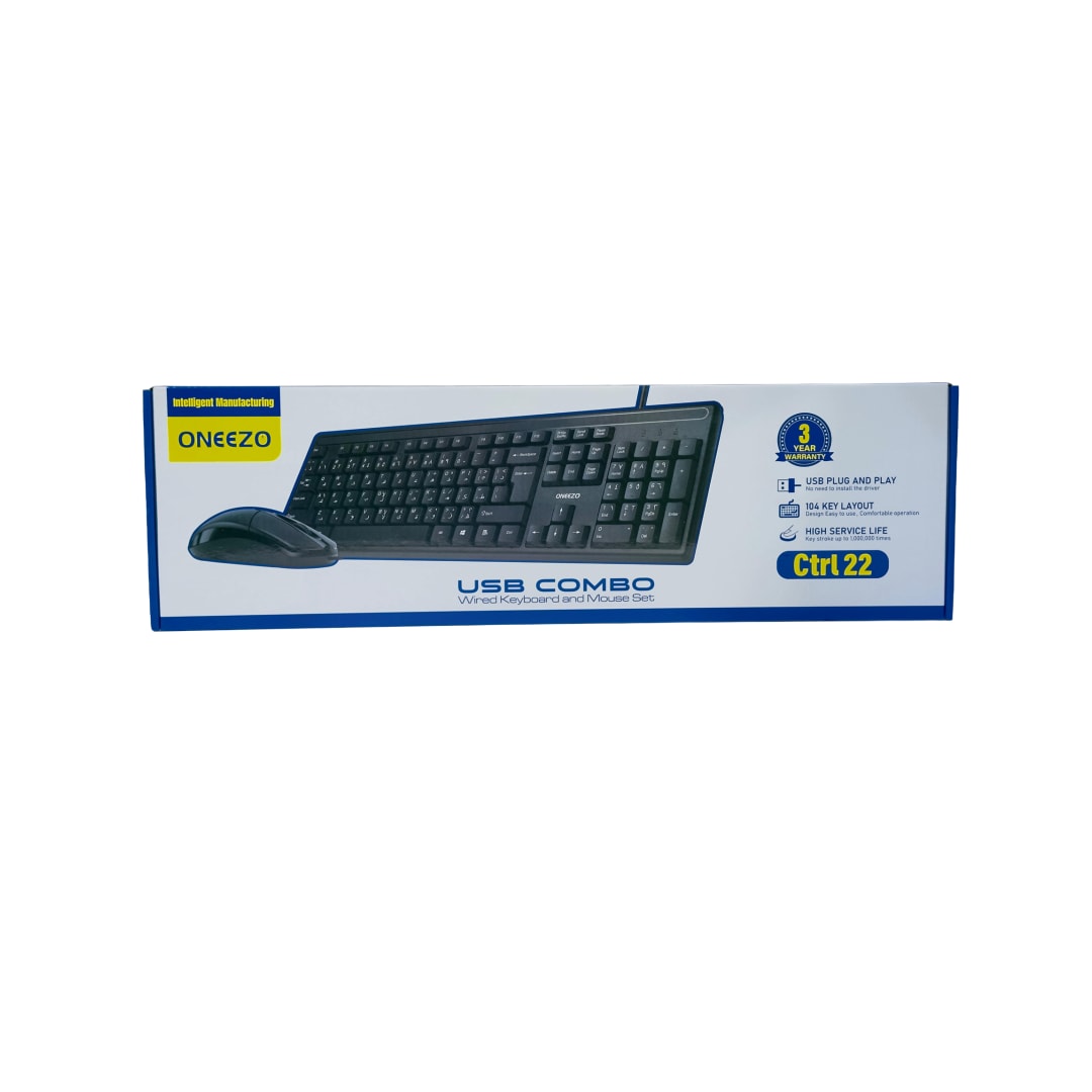 ONEEZO USB Wired 22-Key Numeric Keypad with Control Functions | KEYBOARD WIRED - Server Zone | Official UAE Supplier | View 1
