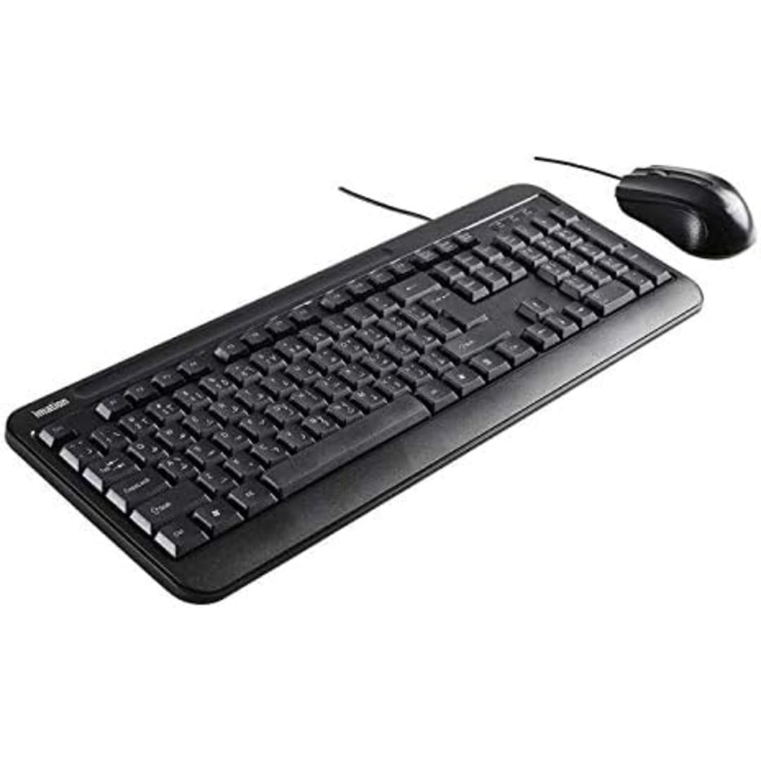 Imation WIC 317 Wired USB Keyboard and Optical Mouse Combo | KEYBOARD MOUSE COMBO WIRED - Server Zone | Official UAE Supplier | View 1