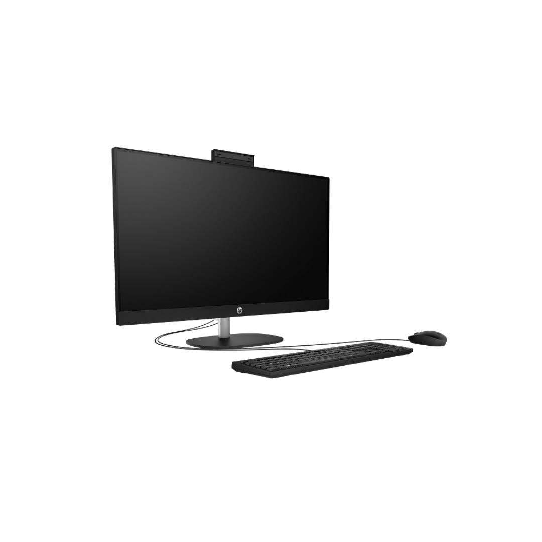 HP All-in-One 27-cr0155 Desktop, Intel Core i7-1355U, 8GB RAM, 512GB SSD, 27" FHD IPS Touchscreen, FreeDOS, Jet Black - A99BNEA#BH5 | Desktop All In One - Server Zone | Official UAE Supplier | View 1