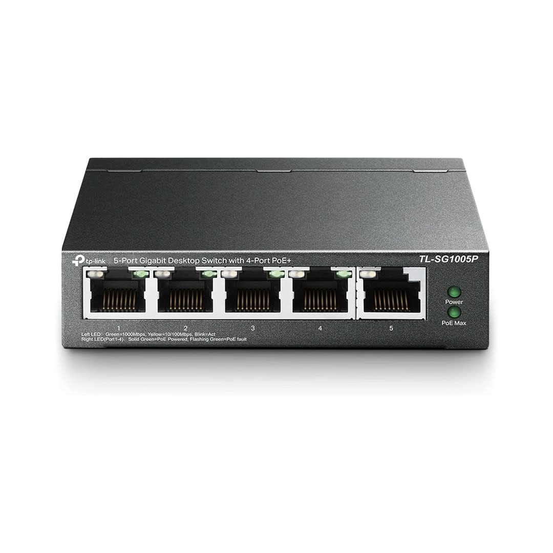 TP-Link TL-SG1005P 5-Port Gigabit Desktop Switch with 4-Port PoE+ | Uncategorized - Server Zone | Official UAE Supplier | View 1