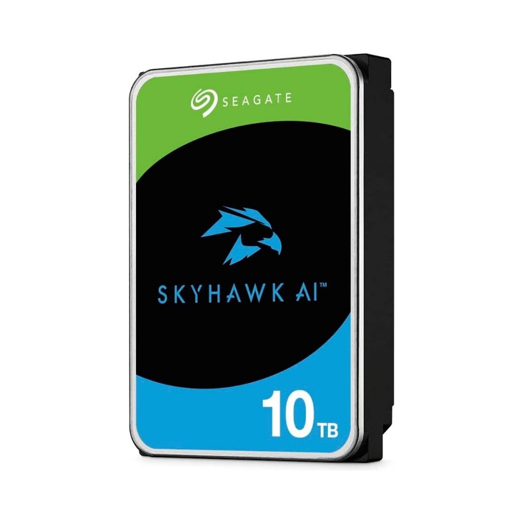 Seagate SkyHawk AI 10TB Surveillance HDD ST10000VE001 - 7200 RPM 256MB Cache SATA 6Gb/s 3.5" | Surveillance Hard Drive - Server Zone | Official UAE Supplier | View 1