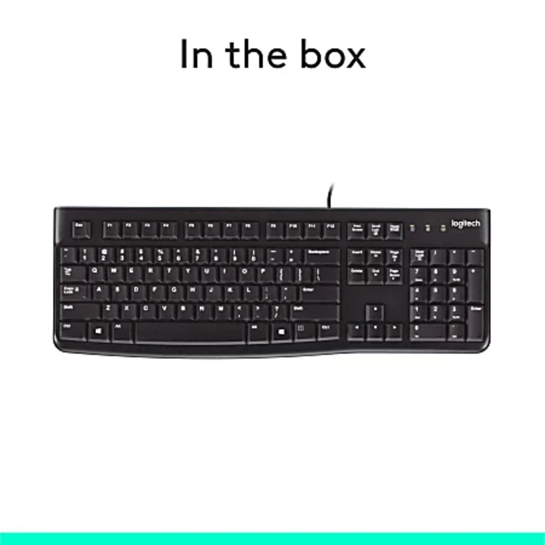 Logitech K120 USB Wired Full-Size Spill-Resistant Keyboard | KEYBOARD WIRED - Server Zone | Official UAE Supplier | View 5
