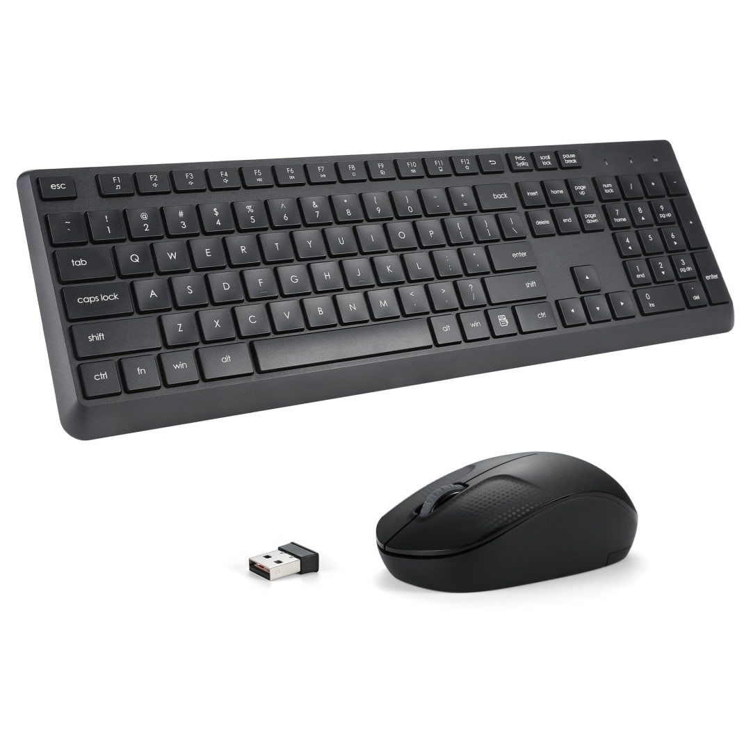 ONEEZOO ALT701 2.4GHz Wireless Keyboard and Mouse Combo - Full-size Ergonomic Black | KEYBOARD MOUSE COMBO WIRELESS - Server Zone | Official UAE Supplier | View 4