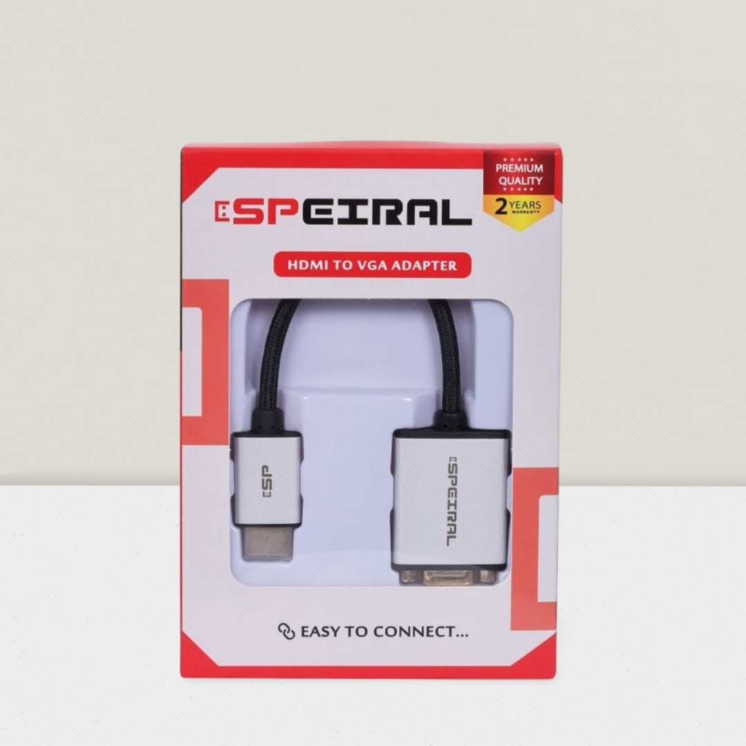SPEIRAL HDMI to VGA Converter Adapter Cable - SPHVA 1080P Support | Uncategorized - Server Zone | Official UAE Supplier | View 3