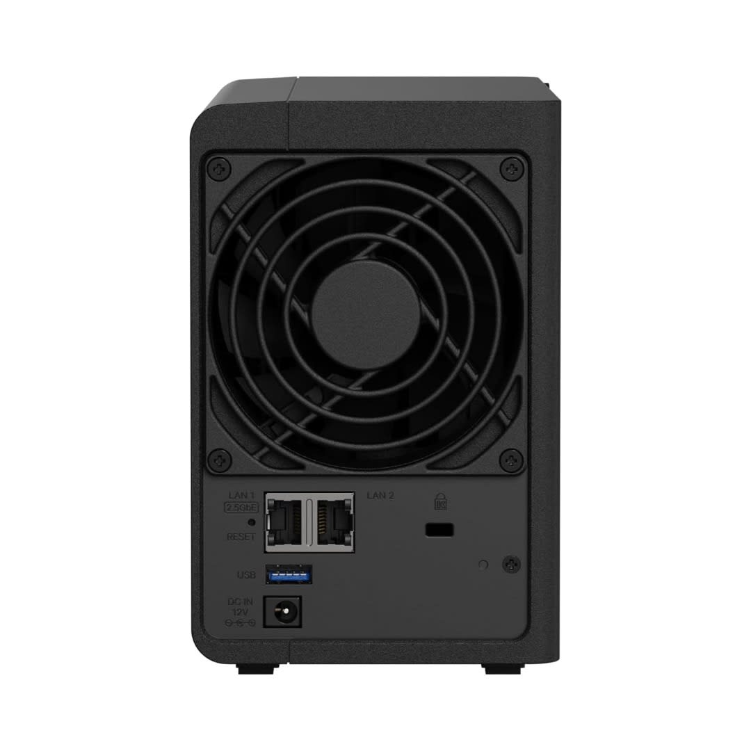 Synology DiskStation DS225+ 2-Bay NAS Server, Intel Celeron J4125 Quad-Core, 2GB DDR4 RAM, 2.5GbE LAN | DS225+ | Storage - Server Zone | Official UAE Supplier | View 4