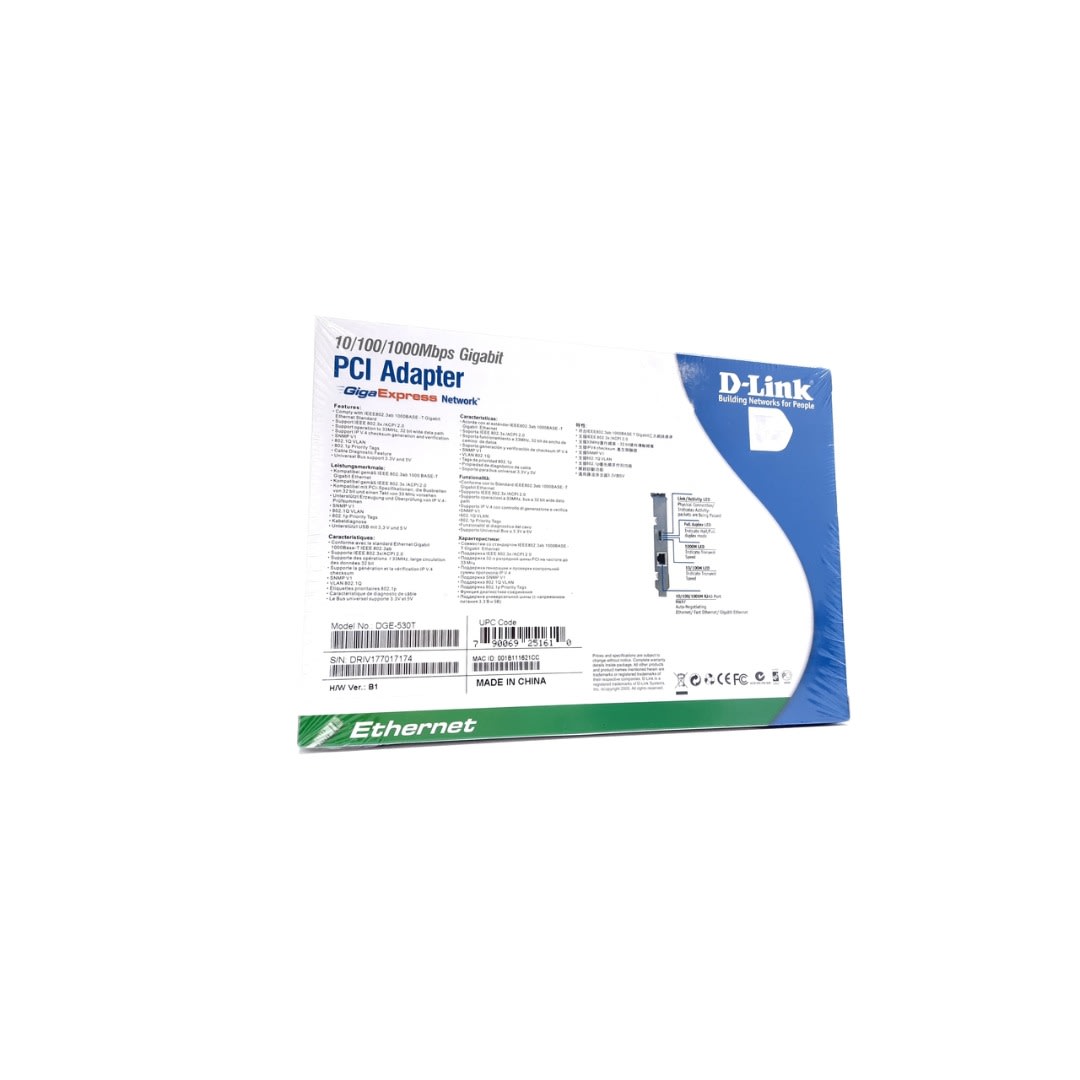 D-Link DGE-530T Gigabit Desktop PCI Network Adapter | Uncategorized - Server Zone | Official UAE Supplier | View 2
