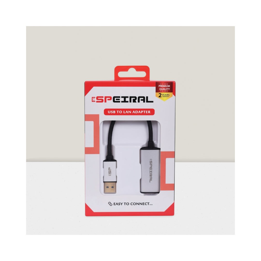Speiral SPULA USB 3.0 to RJ45 Gigabit Ethernet Adapter 1000Mbps | Uncategorized - Server Zone | Official UAE Supplier | View 4