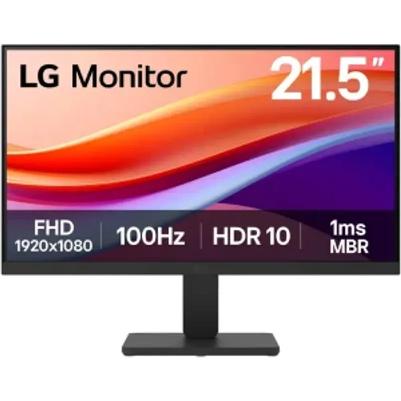 LG 22U401A-B Monitor, 22" VA Display, Full HD Resolution, 100Hz Refresh Rate, 1ms (MBR) Response Time, Super Resolution+, Dynamic Action Sync, Flicker Safe, HDR Effect, Black | 22U401A-B Buy, Best Price in UAE, Dubai, Abu Dhabi, Sharjah