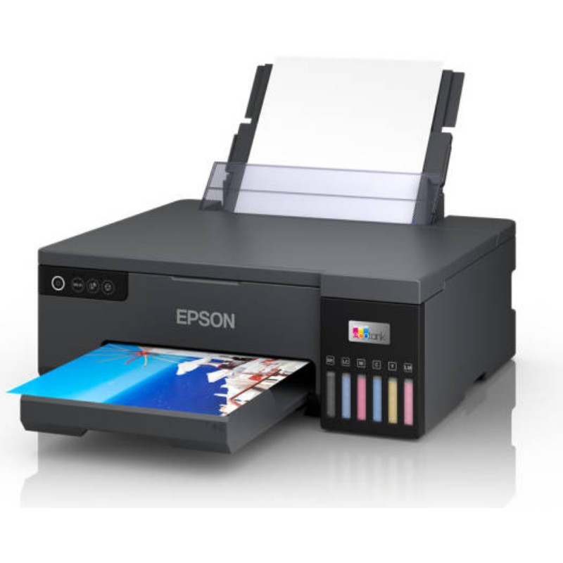 EPSON EcoTank L8050 High Volume 6 Colour A4 Photo Printer, Print 10x15cm Borderless Photos, 5.760 x 1.440 DPI Resolution, 22 ppm Print Speed, Black | C11CK37405 Gallery View 2 116862