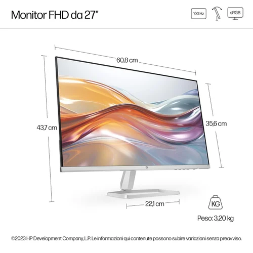 HP Series 5 527sf 27-inch Full HD (1920 x 1080) Anti-Glare Eye Ease IPS Monitor Gallery View 3 527sf