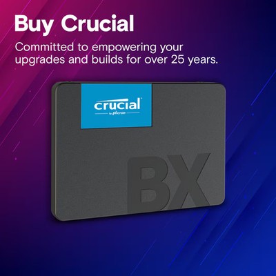 Crucial BX500 2TB 3D NAND SATA 2.5-inch Internal SSD (CT2000BX500SSD1) Gallery View 4 CT2000BX500SSD1