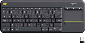 Logitech K400 Plus Wireless Touch Keyboard with Integrated Touchpad for PC and Smart TV Gallery View 8