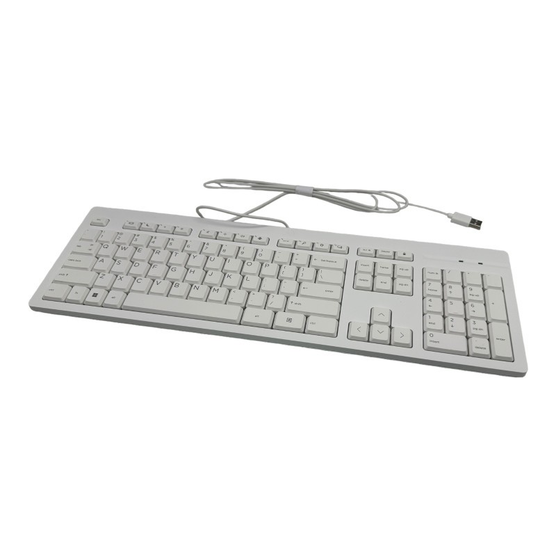 HP K100 Compact Wired USB Keyboard - White Gallery View 2 K100