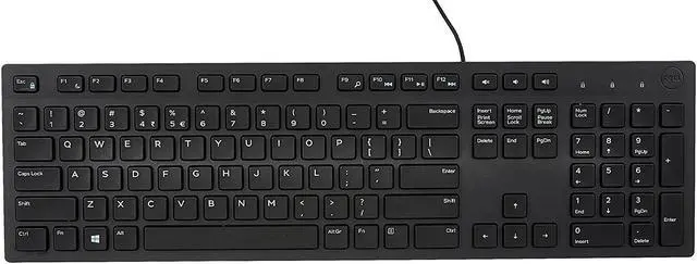 Dell KB216 Wired USB Full-Size Spill-Resistant Keyboard - Black Gallery View 2 KB216