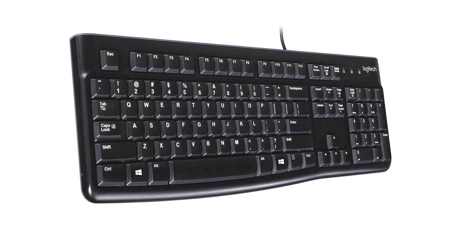 Logitech K120 USB Wired Full-Size Spill-Resistant Keyboard Gallery View 4 K120