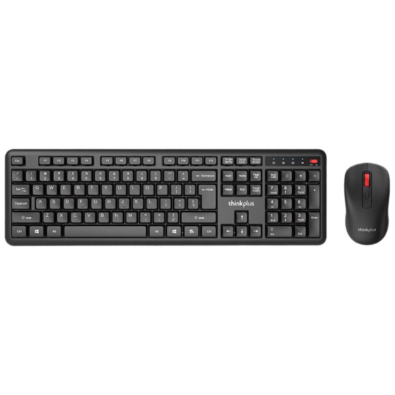 Lenovo thinkplus KM125 Pro Wireless Keyboard and Mouse Combo, 2.4GHz USB Receiver Gallery View 2 KM125 Pro