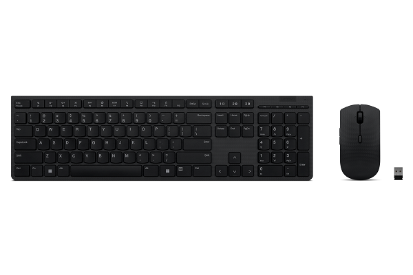 Lenovo thinkplus KM125 Pro Wireless Keyboard and Mouse Combo, 2.4GHz USB Receiver Gallery View 4 KM125 Pro
