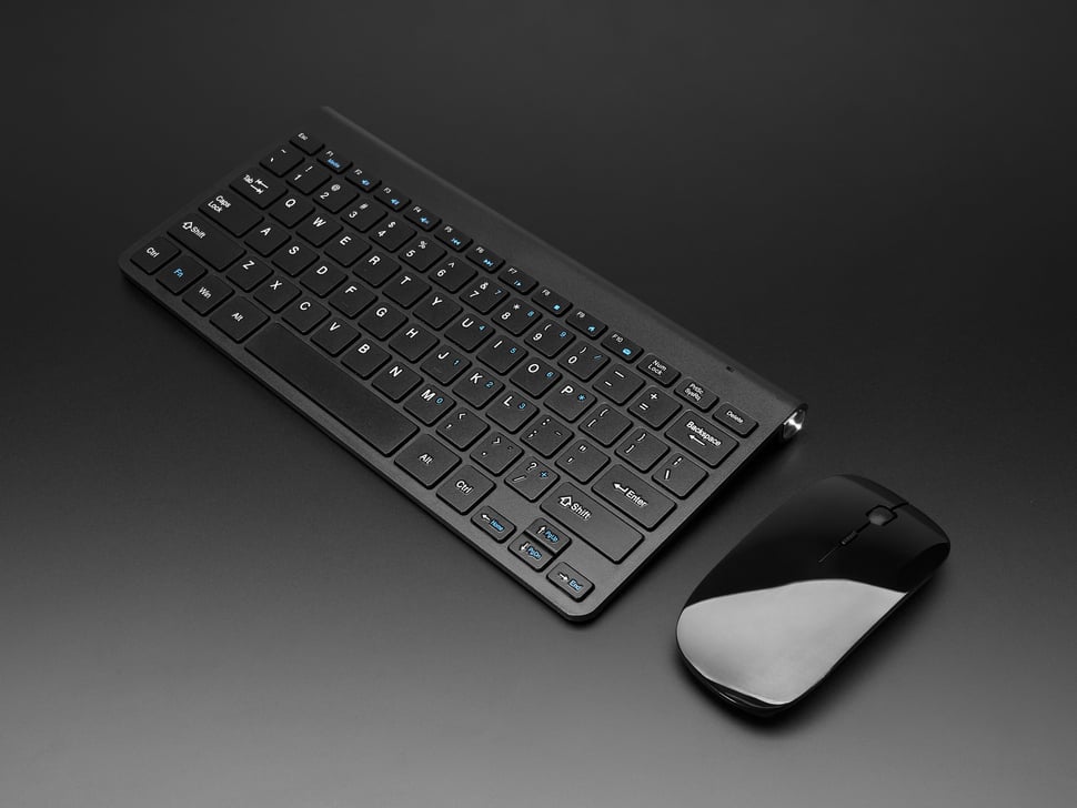 ONEEZOO ALT701 2.4GHz Wireless Keyboard and Mouse Combo - Full-size Ergonomic Black Gallery View 2 ALT701