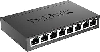 D-Link DGS-108 8-Port Gigabit Unmanaged Desktop Network Switch Gallery View 5 DGS-108