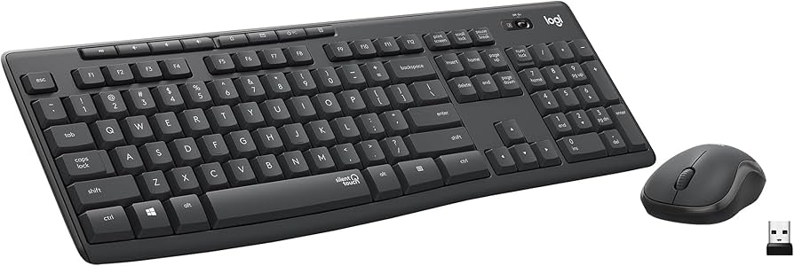 Logitech MK295 Silent Wireless Keyboard and Mouse Combo - Graphite Gallery View 3 MK295