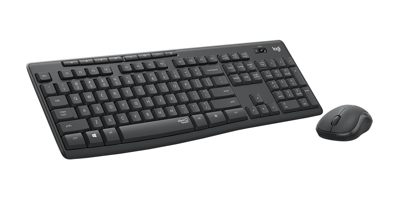 Logitech MK295 Silent Wireless Keyboard and Mouse Combo - Graphite Gallery View 4 MK295