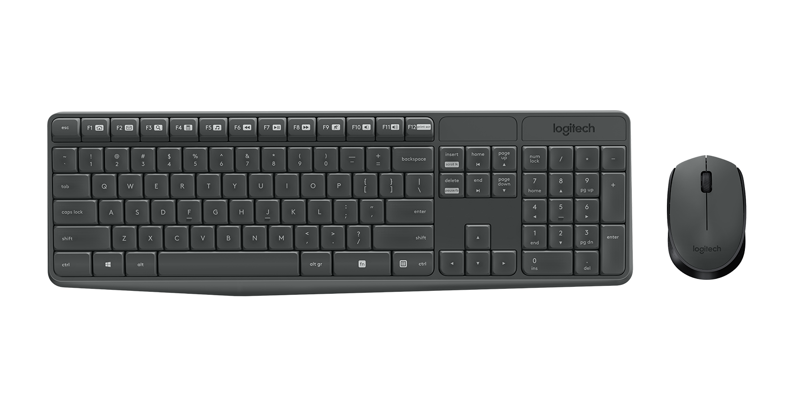 Logitech MK235 Wireless Keyboard and Mouse Combo - Durable and Reliable