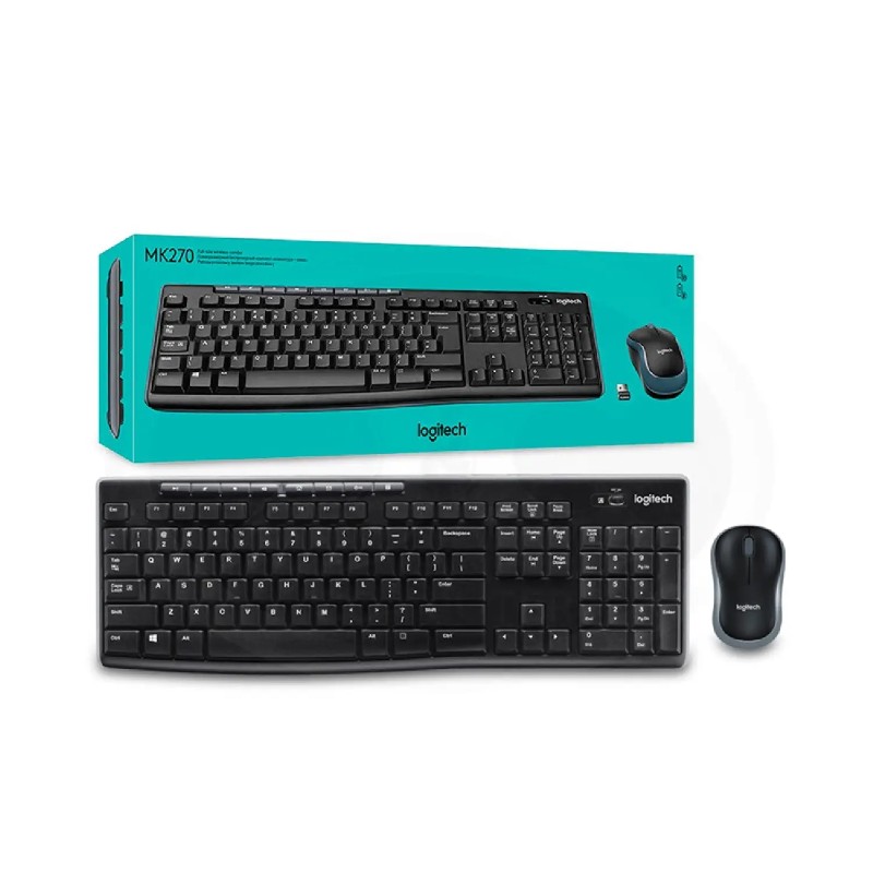Logitech MK270 Wireless Keyboard and Mouse Combo for PC Gallery View 2 MK270