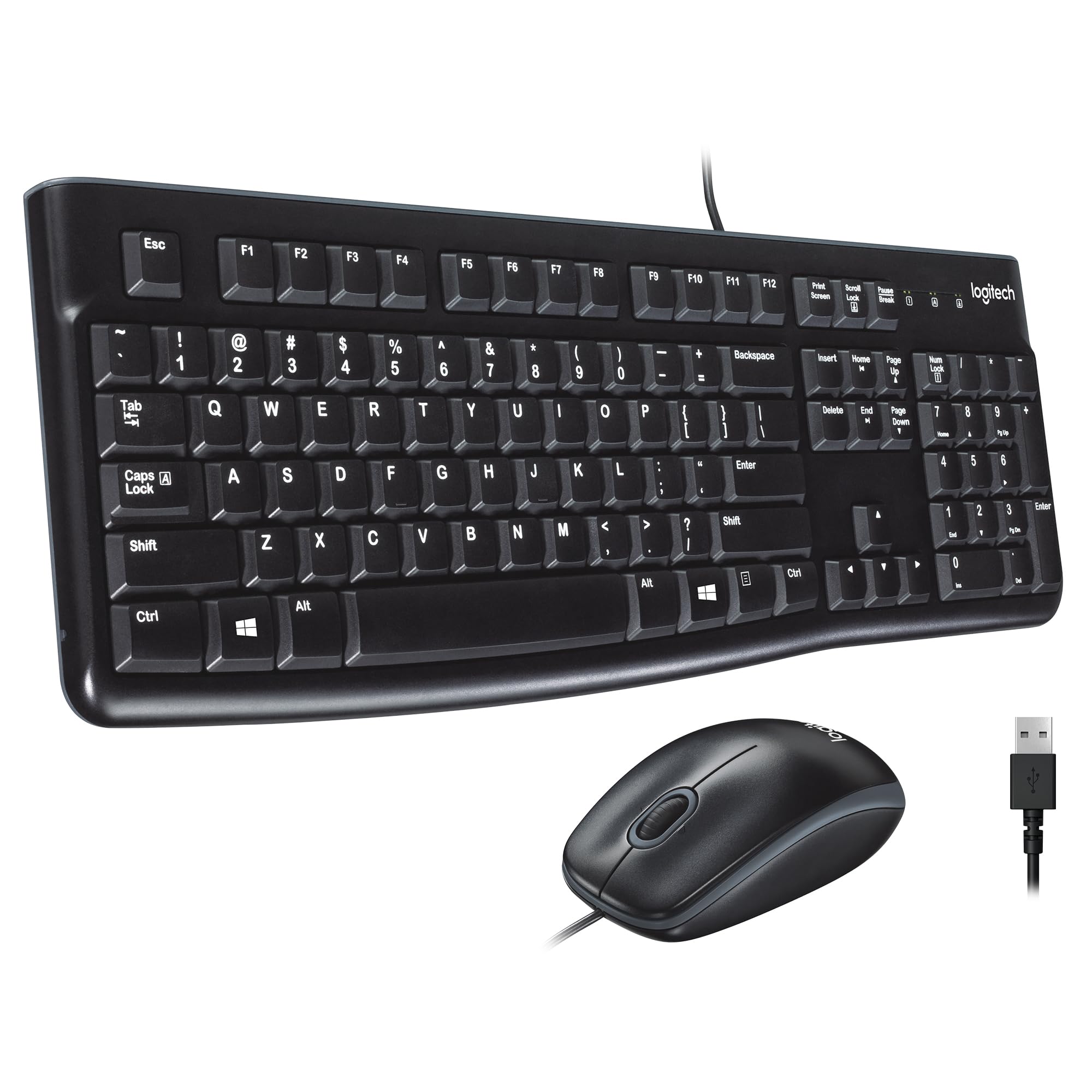 Logitech Wired Mk120 Keyboard And Mouse Combo 5099206020542