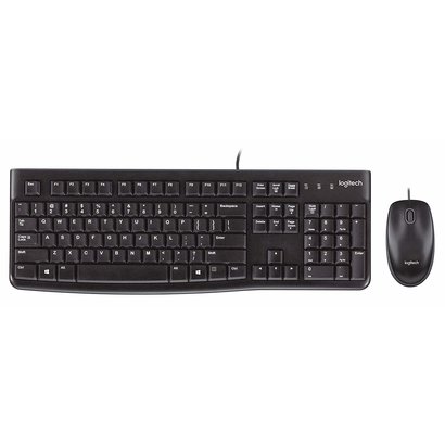 Logitech MK120 Wired USB Keyboard and Mouse Combo for PC Gallery View 2 MK120