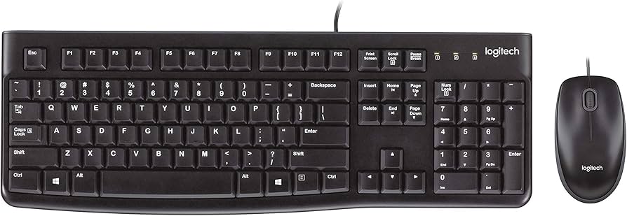 Logitech MK120 Wired USB Keyboard and Mouse Combo for PC Gallery View 4 MK120