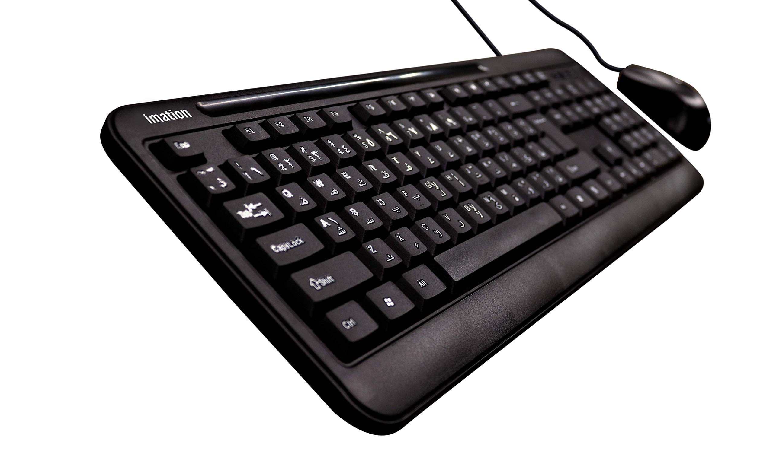 Imation WIC 317 Wired USB Keyboard and Optical Mouse Combo Gallery View 2