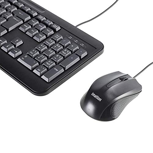 Imation WIC 317 Wired USB Keyboard and Optical Mouse Combo Gallery View 4