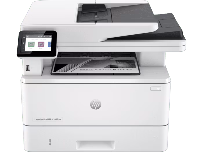 HP LaserJet Pro MFP 4103fdw Wireless All-in-One Monochrome Laser Printer with ADF, Up to 42 ppm
